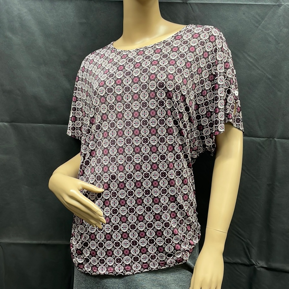 PerSeption Concept Women's Batwing Short Sleeve Top